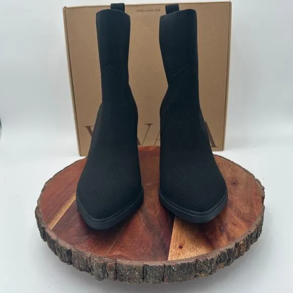 Vivaia Whitney Ankle Boot US 7.5 EU 38.5 Pointed Toe Slim Western Modern $199