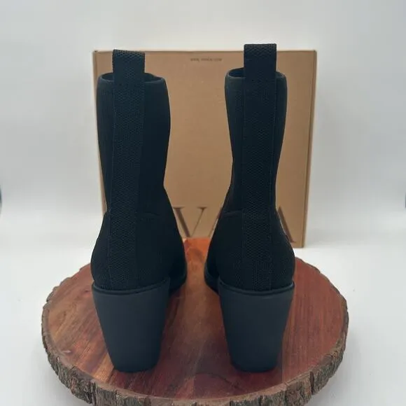 Vivaia Whitney Ankle Boot US 7.5 EU 38.5 Pointed Toe Slim Western Modern $199