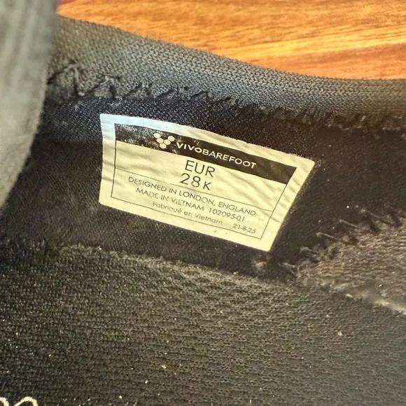 Vivo barefoot PRIMUS SPORT III PRESCHOOL Shoes Sneakers size 28 EU, 11 US BLACK