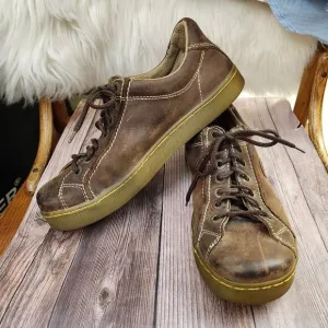 Vtg 90's Dr Marten Rare brown Oxford lace-up leather shoes Sz 10