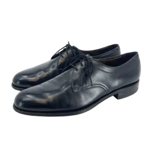 Vtg Allen Edmonds Size 10.5 C Cadiff Black Leather Oxfords Lace Up Dress Shoes