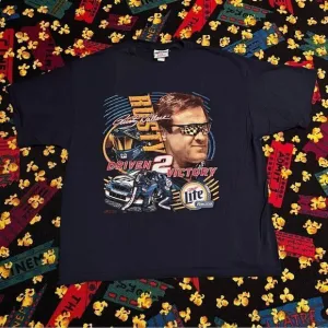 VTG Chase Authentics Rusty Wallace Driven 2 Victory Graphic Tee Shirt / Size XXL