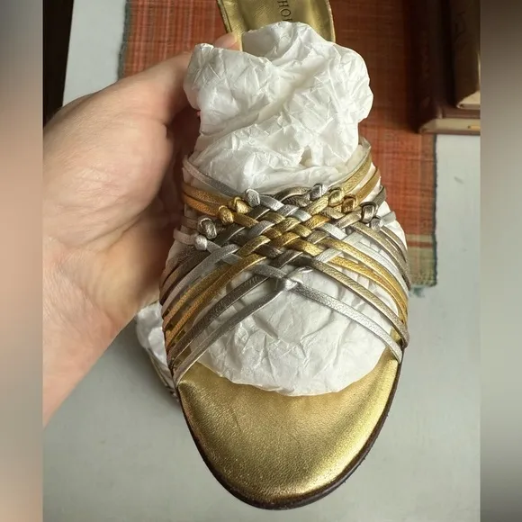 VTG Hollywould Gold Sandals