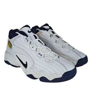 VTG Nike Air Props Uptempo BB Shoe Men's 9 Stockton White Navy Metallic Sample