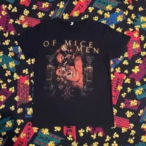 •VTG• Of Mice &amp; Men Double Sided Black Graphic Tee Shirt / Size L