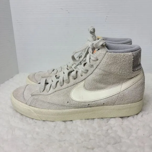 Vtg Nike Blazer Mid 77 Premium Mens Size 8.5 Medium Gray High Top Sneaker Shoes