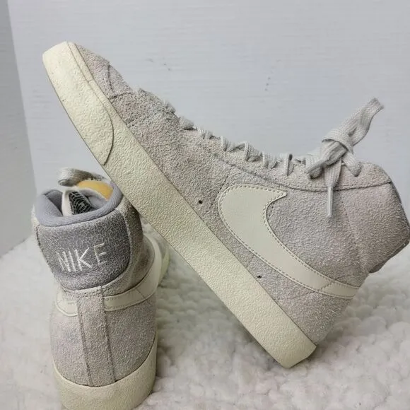 Vtg Nike Blazer Mid 77 Premium Mens Size 8.5 Medium Gray High Top Sneaker Shoes