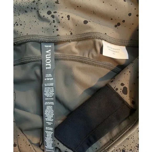 Vuori legging the rise the shine size dark grey,black  xl