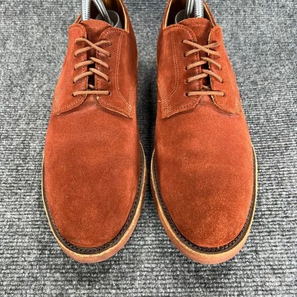 Walk-Over Geo E Keith Vintage Lace Up Oxford Shoes Mens 9 Burnt Orange Suede