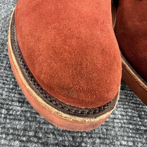 Walk-Over Geo E Keith Vintage Lace Up Oxford Shoes Mens 9 Burnt Orange Suede