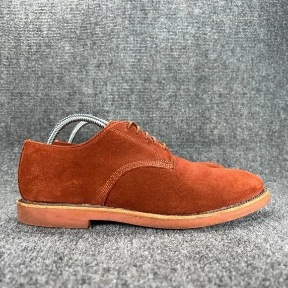 Walk-Over Geo E Keith Vintage Lace Up Oxford Shoes Mens 9 Burnt Orange Suede