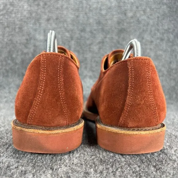 Walk-Over Geo E Keith Vintage Lace Up Oxford Shoes Mens 9 Burnt Orange Suede