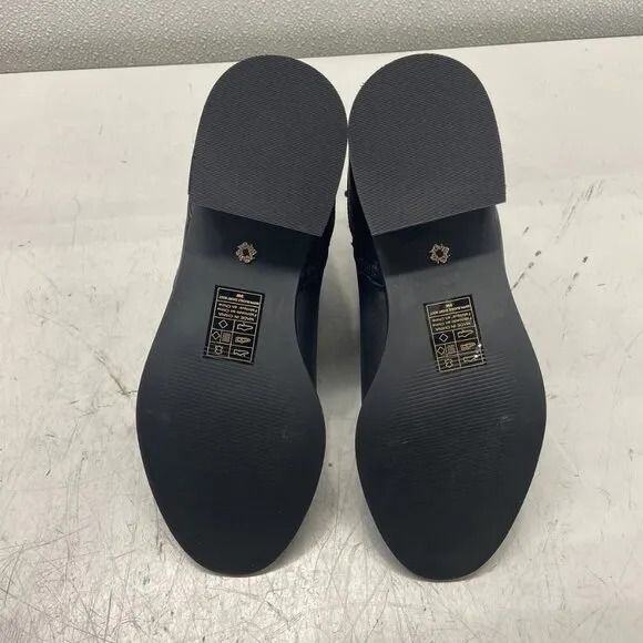 White House Black Market Napa Buckle Short Booties – Women’s Size 9 – Black Leat