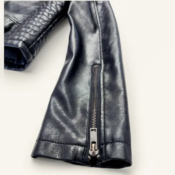 Wishlist Apparel Faux Leather Jacket – Black (Small)