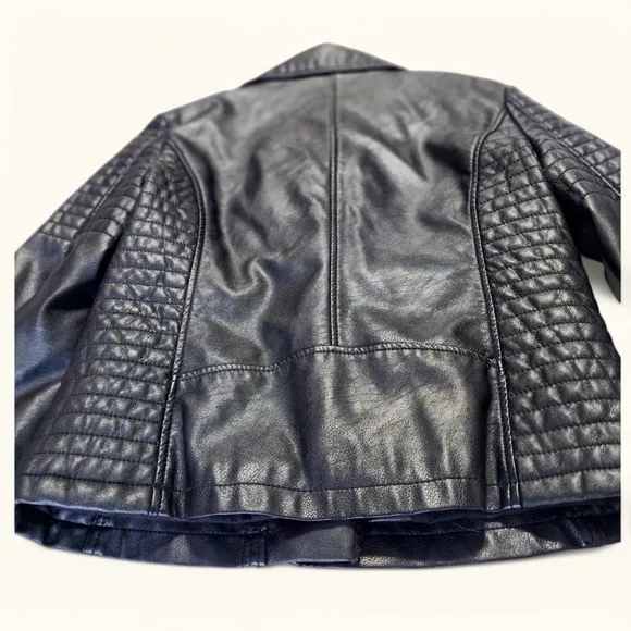 Wishlist Apparel Faux Leather Jacket – Black (Small)