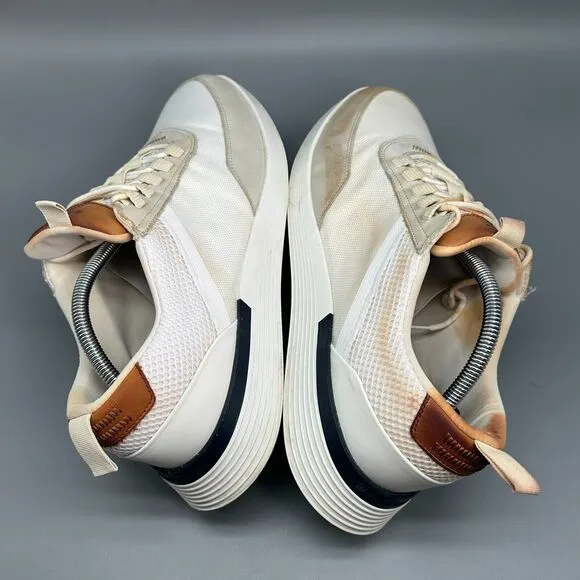 Wolf &amp; Shepherd Crossover Victory Men's 11.5 White Trainer Shoes Lace-Up Low Top