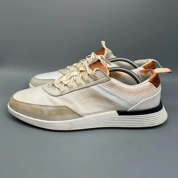 Wolf &amp; Shepherd Crossover Victory Men's 11.5 White Trainer Shoes Lace-Up Low Top
