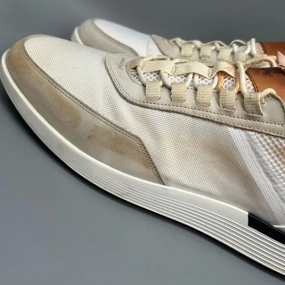 Wolf &amp; Shepherd Crossover Victory Men's 11.5 White Trainer Shoes Lace-Up Low Top