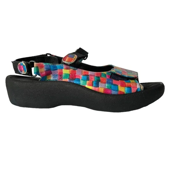 Wolky Jewel Multicolor Leather Comfort Sandal | 42 (9.25-10.5)