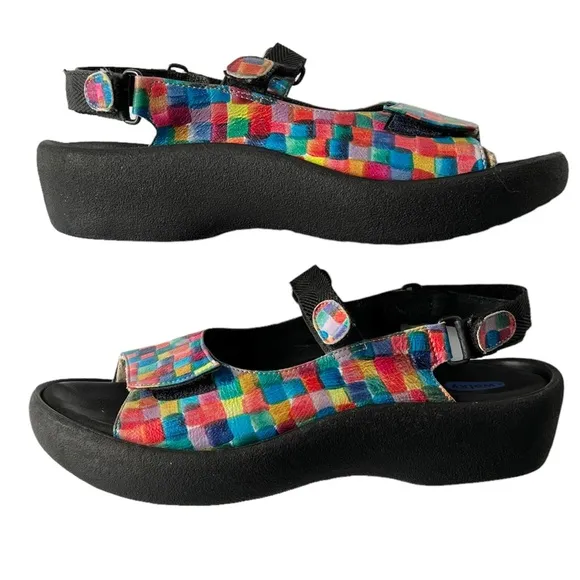 Wolky Jewel Multicolor Leather Comfort Sandal | 42 (9.25-10.5)