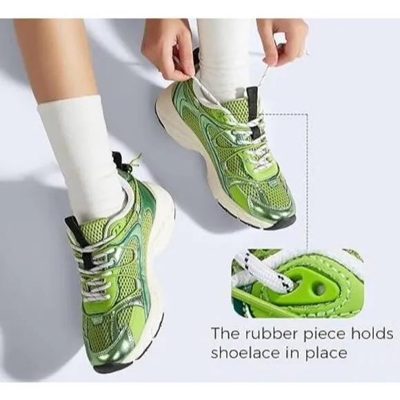 ⚡Women Shoes Mesh Casual Sport Gym Work Adjustable Lace Trendy Athletic Tennis