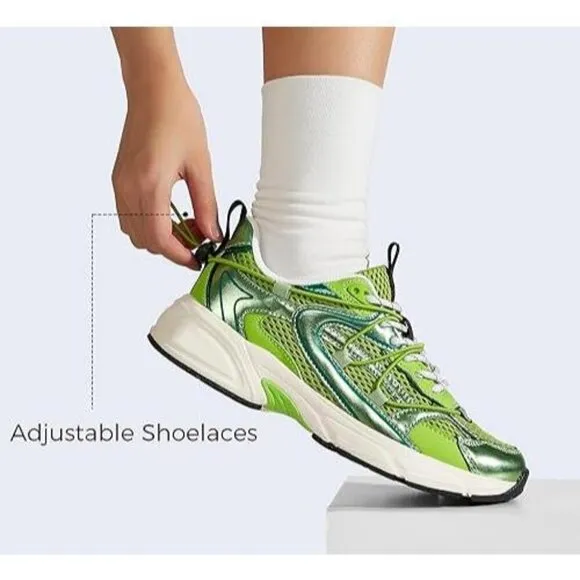 ⚡Women Shoes Mesh Casual Sport Gym Work Adjustable Lace Trendy Athletic Tennis