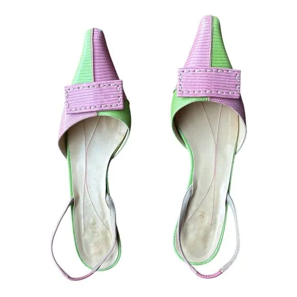 Women’s 8.5 Vintage Kate Spade Italy Heels Y2K Pointed Pumps RARE! EUC