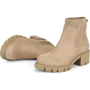 Women's Ankle Boots Comfy Chelsea Mid Heel Elastic Chunky Heel