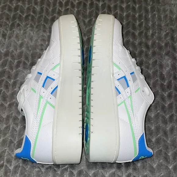 Womens ASICS Japan S PF platform shoes lace up sneakers white size 8 1202A360