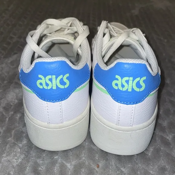 Womens ASICS Japan S PF platform shoes lace up sneakers white size 8 1202A360