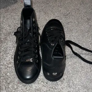 Women’s Jimmy Choo Colt Star Studdedd Leather High Top Tennis Shoes