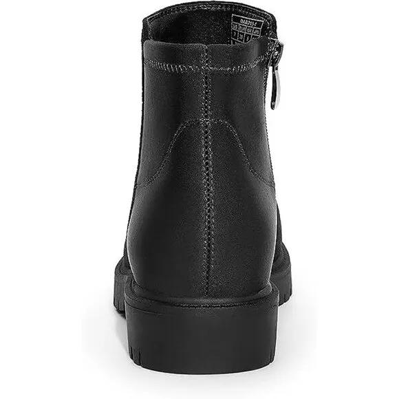 Women's Low Heel Chelsea Ankle Boots Fashion Slip On Elastic Fall