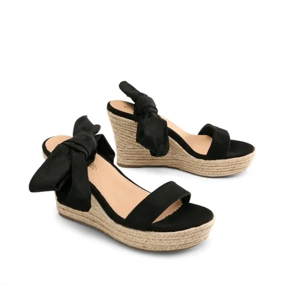 Womens Open Toe Espadrilles Wedges Tie Lace Up Cute Ankle Strap Platform