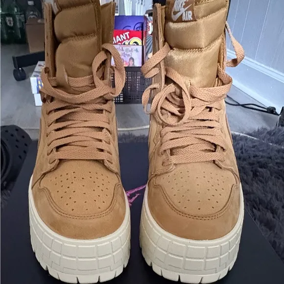 Women's Tan Platform Boots