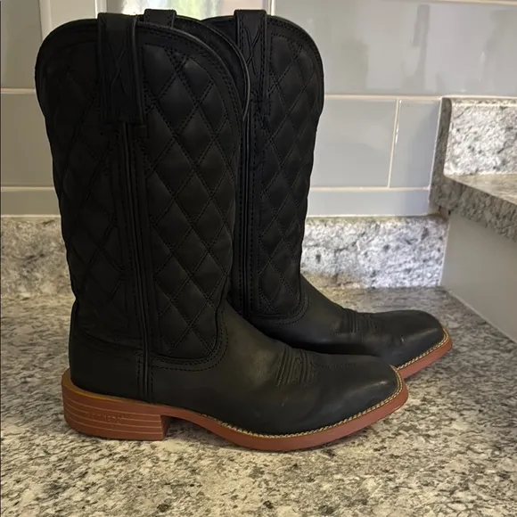 Women’s Twisted X Black Quilted Leather Cowboy Boots
