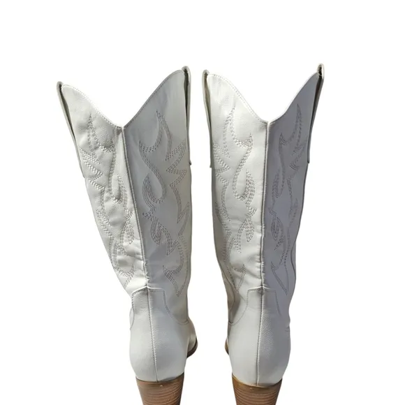 Women's White Western Boots