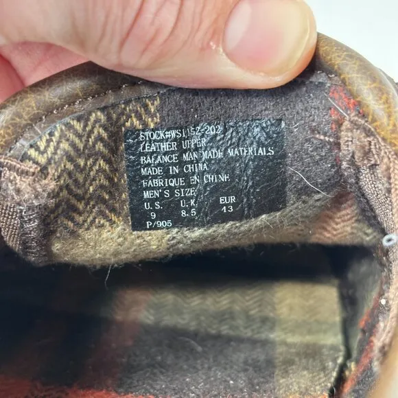 Woolrich Mens Brown Leather Slip On Loafer Shoes