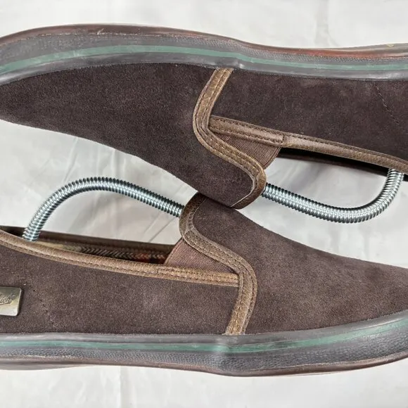 Woolrich Mens Brown Leather Slip On Loafer Shoes