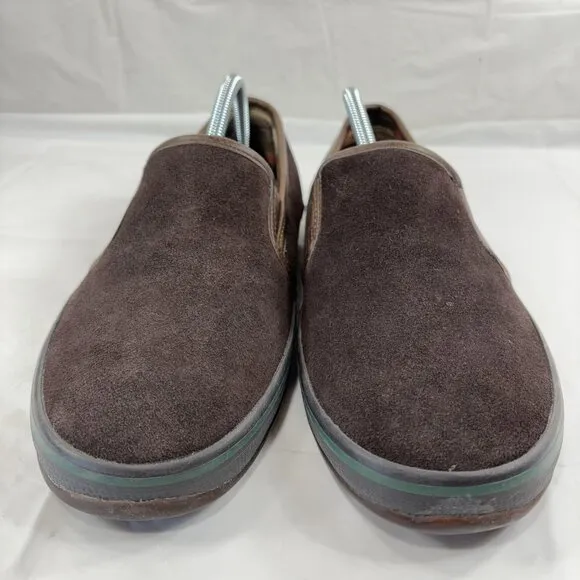 Woolrich Mens Brown Leather Slip On Loafer Shoes