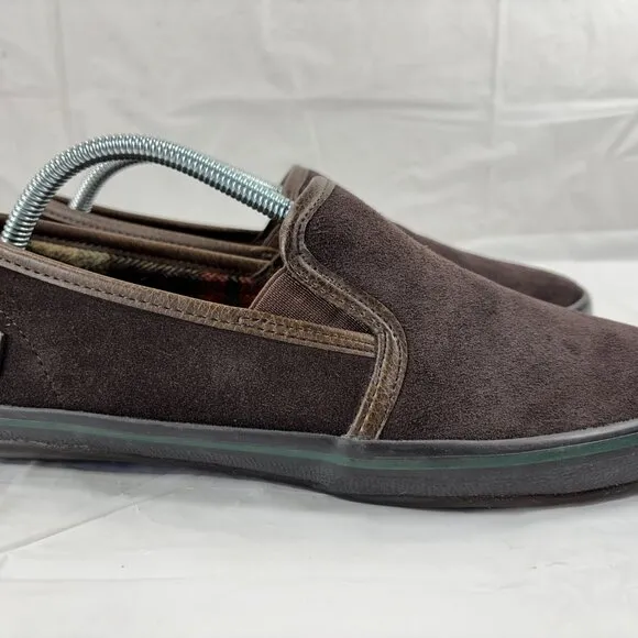 Woolrich Mens Brown Leather Slip On Loafer Shoes