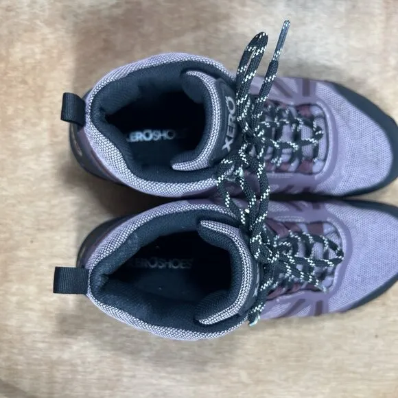 Xero Shoes Daylite Hiker Womens 10 Purple Mesh High Top Barefoot Trainers