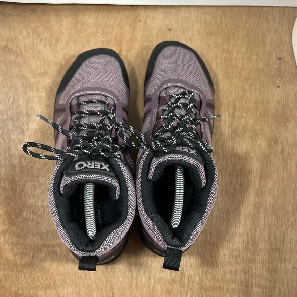 Xero Shoes Daylite Hiker Womens 10 Purple Mesh High Top Barefoot Trainers
