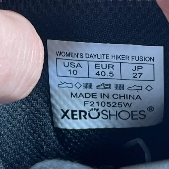 Xero Shoes Daylite Hiker Womens 10 Purple Mesh High Top Barefoot Trainers