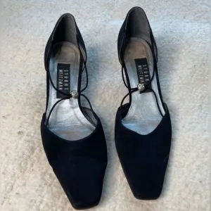 Y2K Vintage Stuart Weitzman Black &amp; Diamond Shoes