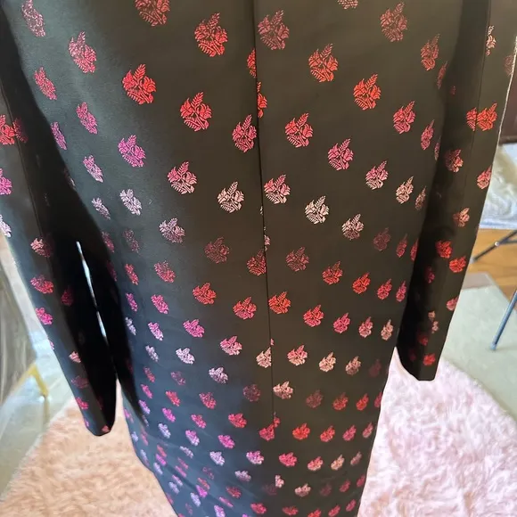 Zac Posen Evening Jacket with Pink Floral Accents so nice!