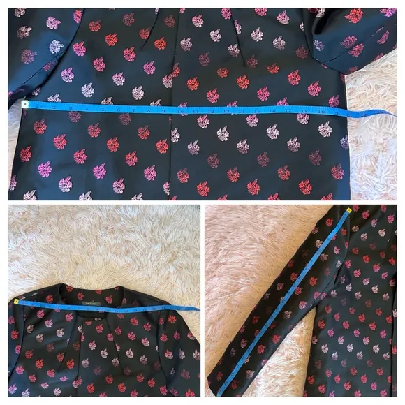Zac Posen Evening Jacket with Pink Floral Accents so nice!