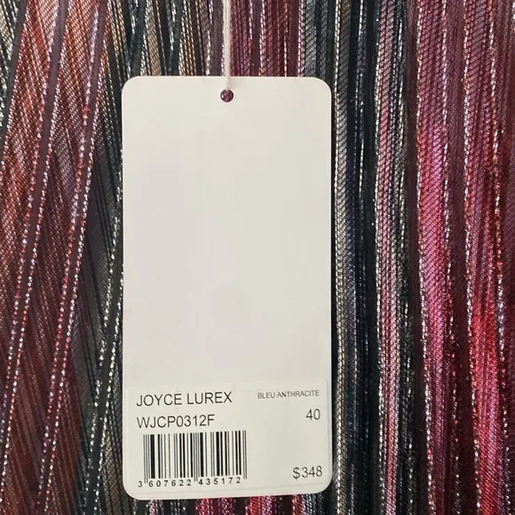 Zadig &amp; Voltaire NWT Joyce Lurex Midi Skirt Sz 40