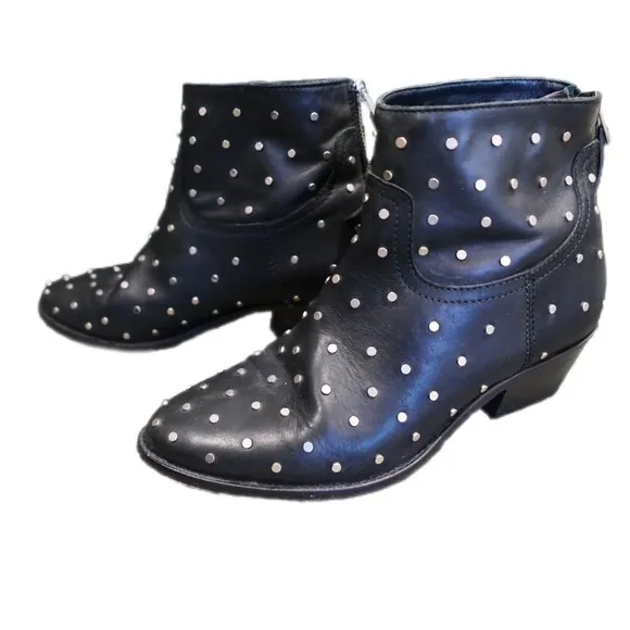 Zadig &amp; Voltaire Teddy Leather Boots in Size 38