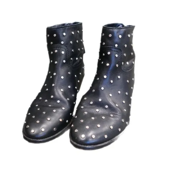 Zadig &amp; Voltaire Teddy Leather Boots in Size 38
