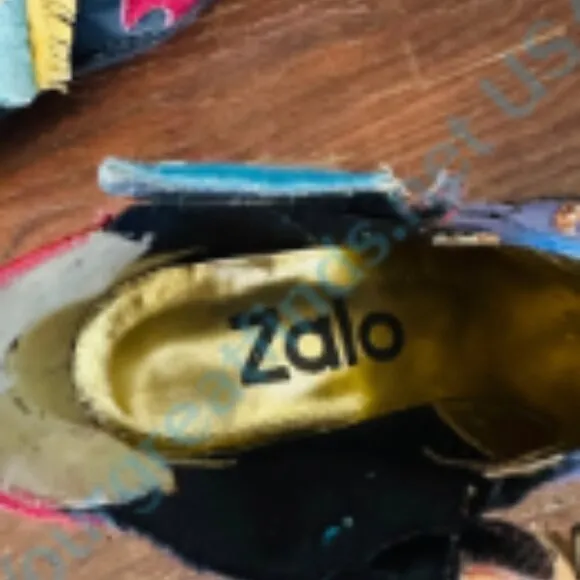Zalo Leather Horse Western Themed Booties Size 5 Spain